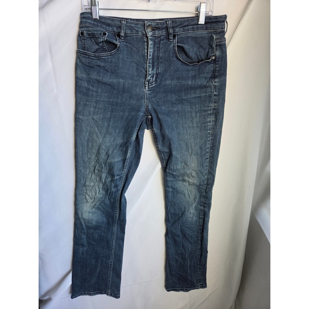 Kate Spade Broome Street Jeans Womens Blue Medium Wash Straight Mid Rise
